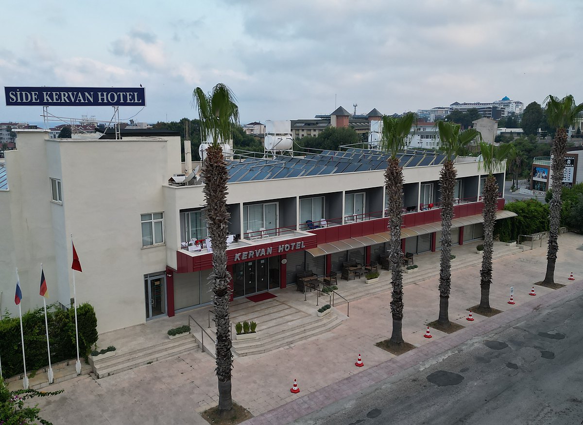 Renovated exterior of Side Kervan Hotel