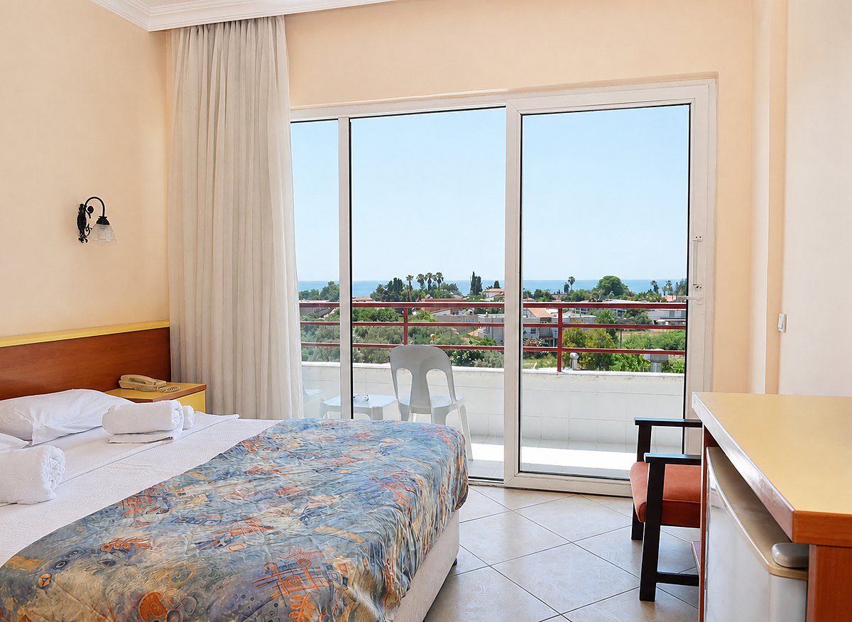 Sea-view room at Side Kervan Hotel